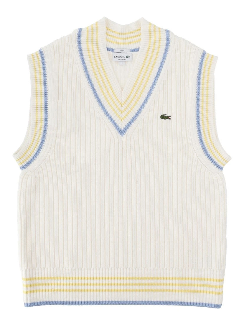 GILET IN MAGLIA CON LOGO