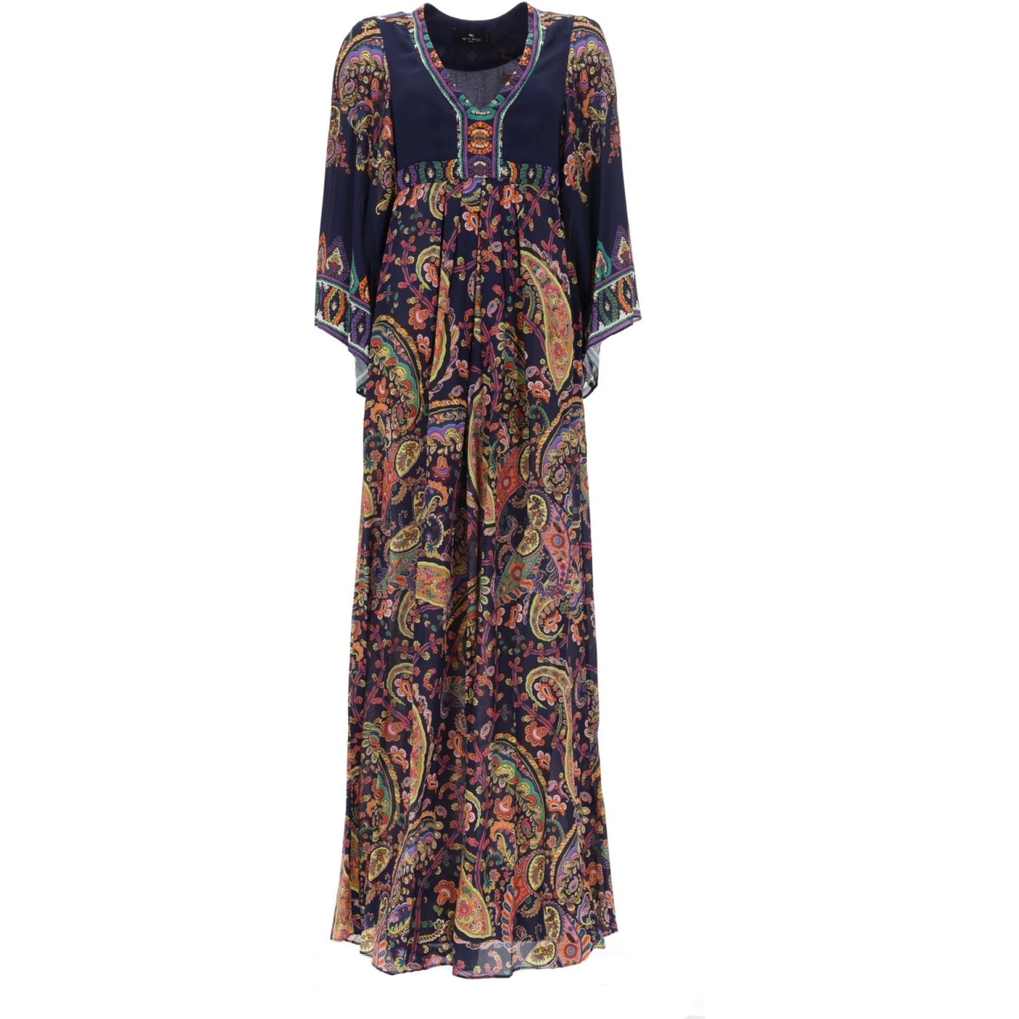 ABITO LUNGO CON STAMPA "PAISLEY"