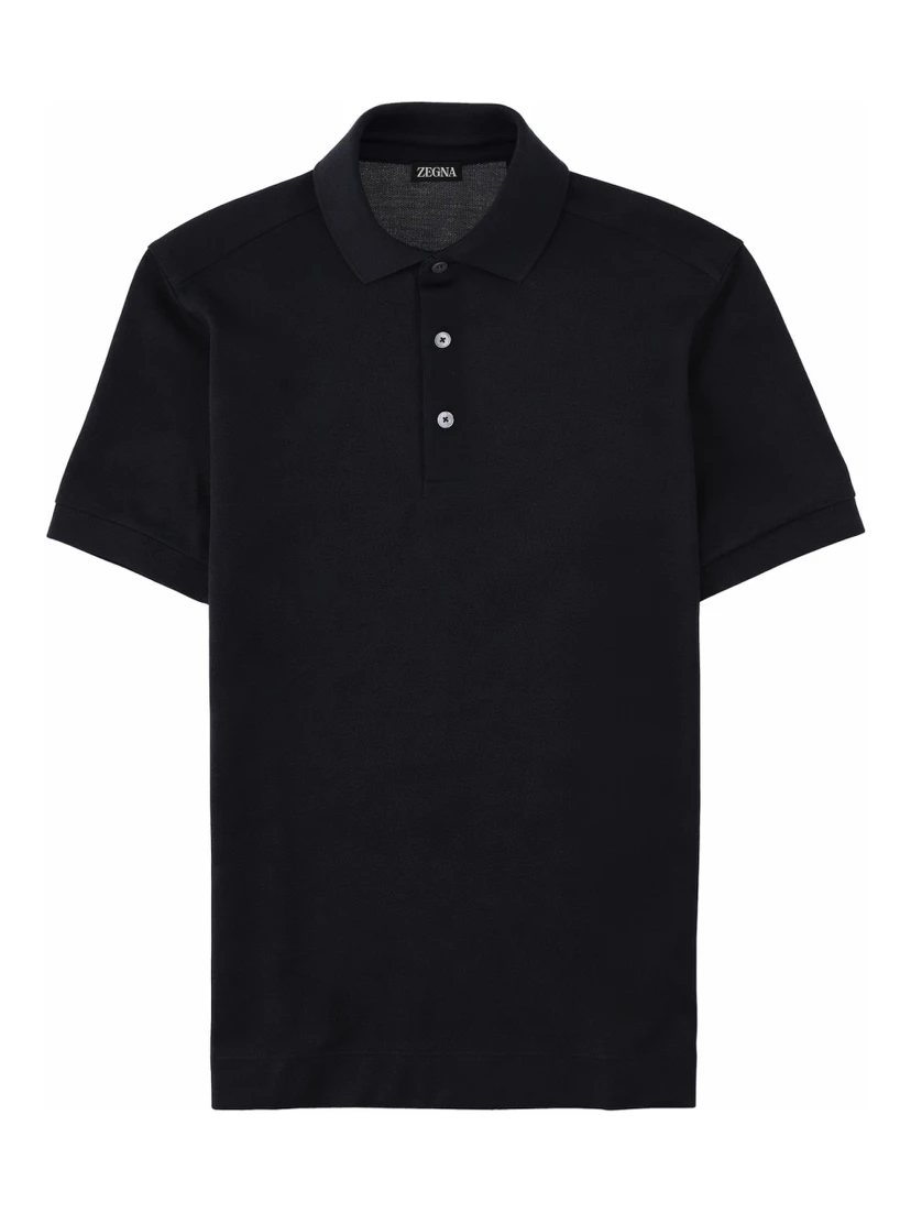 POLO IN COTONE E SETA