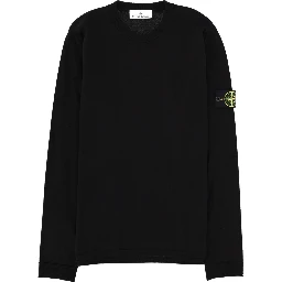 MAGLIA IN COTONE CON PATCH LOGO