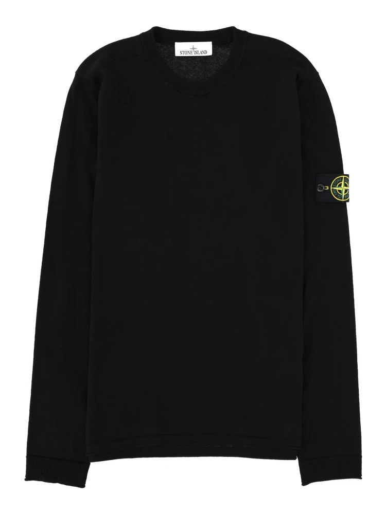 MAGLIA IN COTONE CON PATCH LOGO