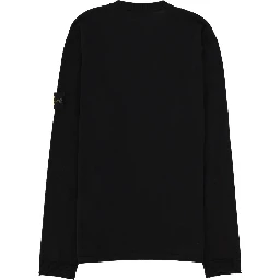 MAGLIA IN COTONE CON PATCH LOGO
