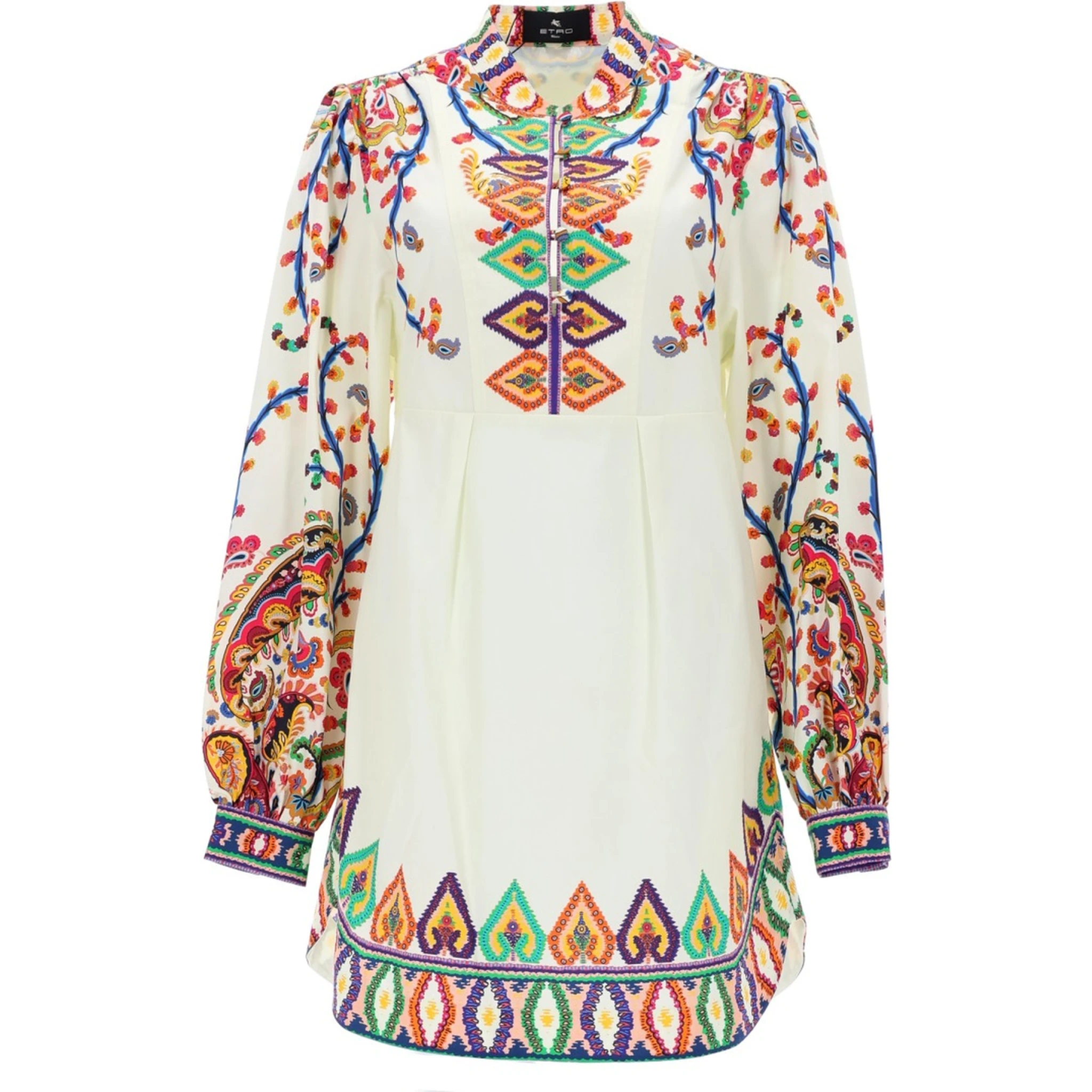 MINI ABITO CON STAMPA "PAISLEY"