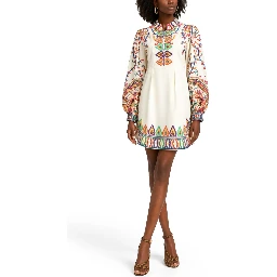 MINI ABITO CON STAMPA "PAISLEY"