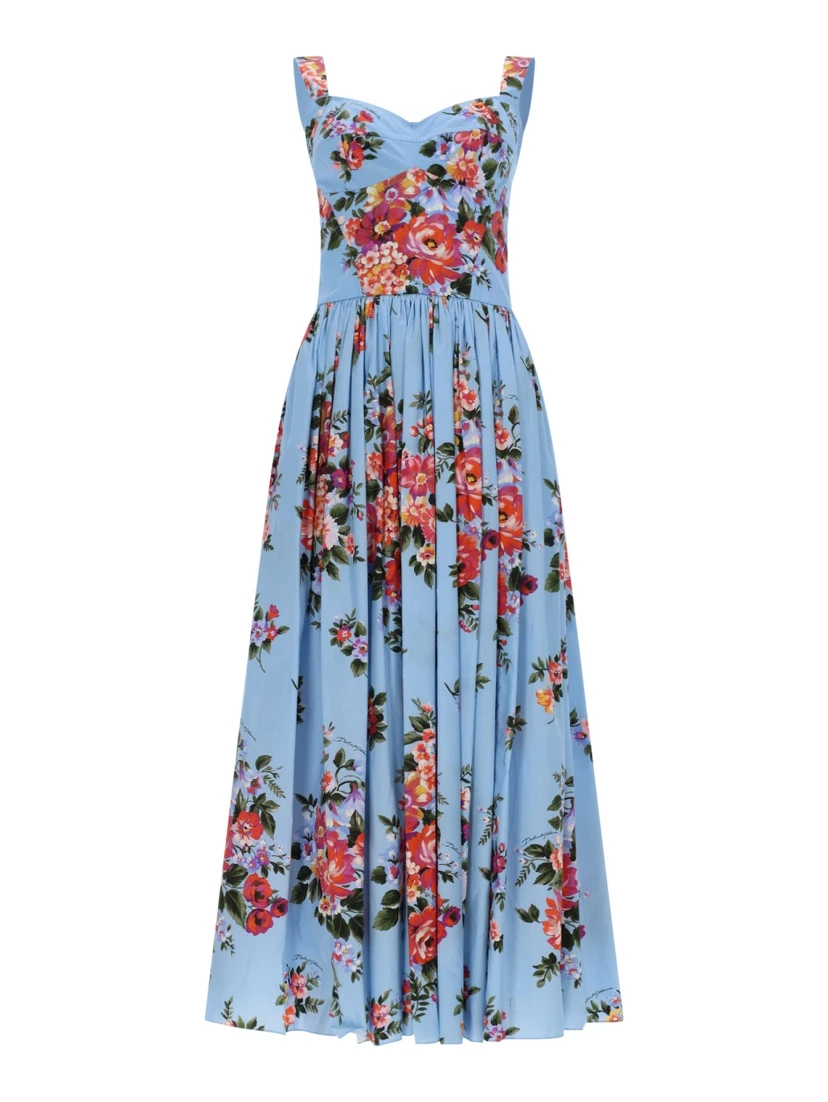 ABITO CON STAMPA "MAZZO DI FIORI"