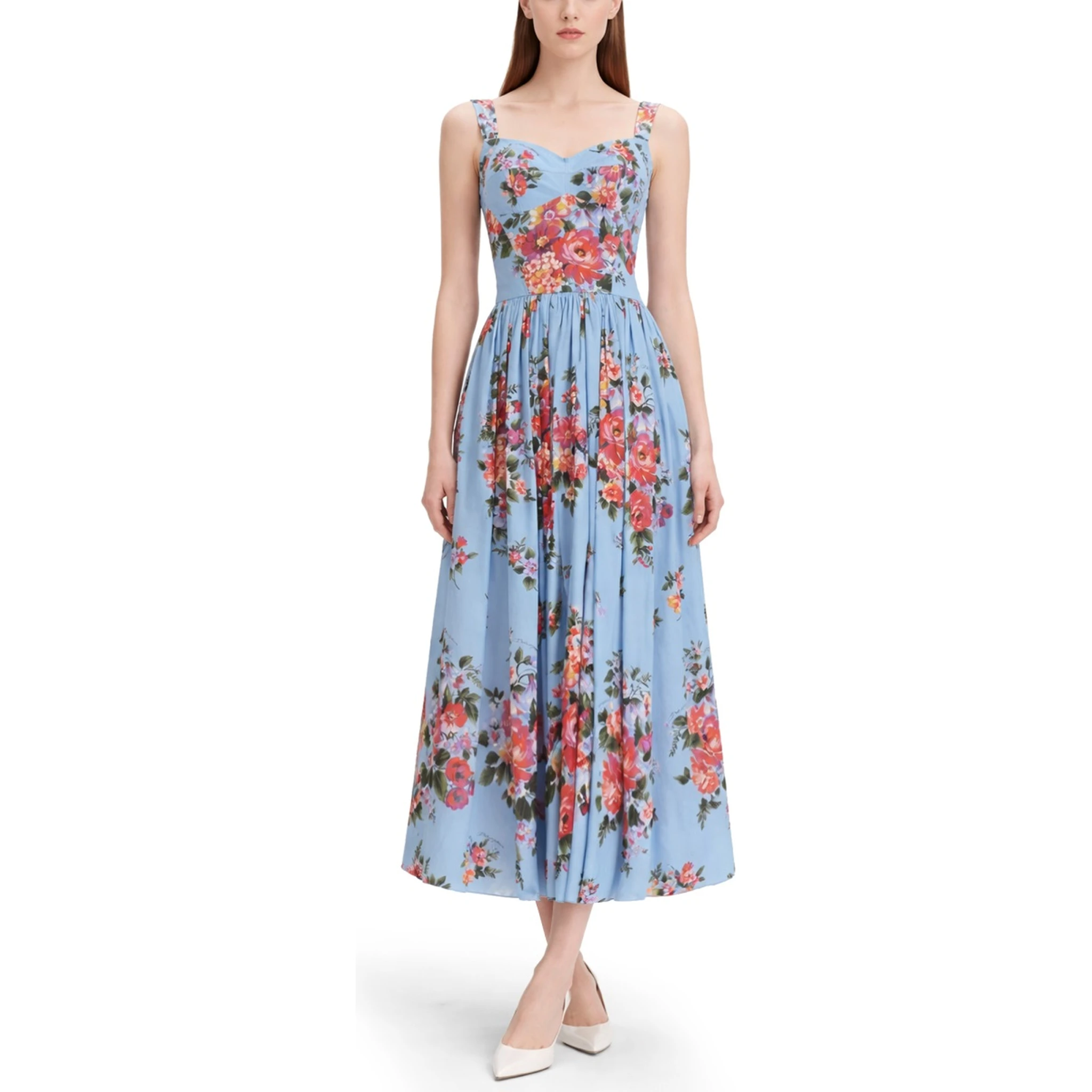 ABITO CON STAMPA "MAZZO DI FIORI"