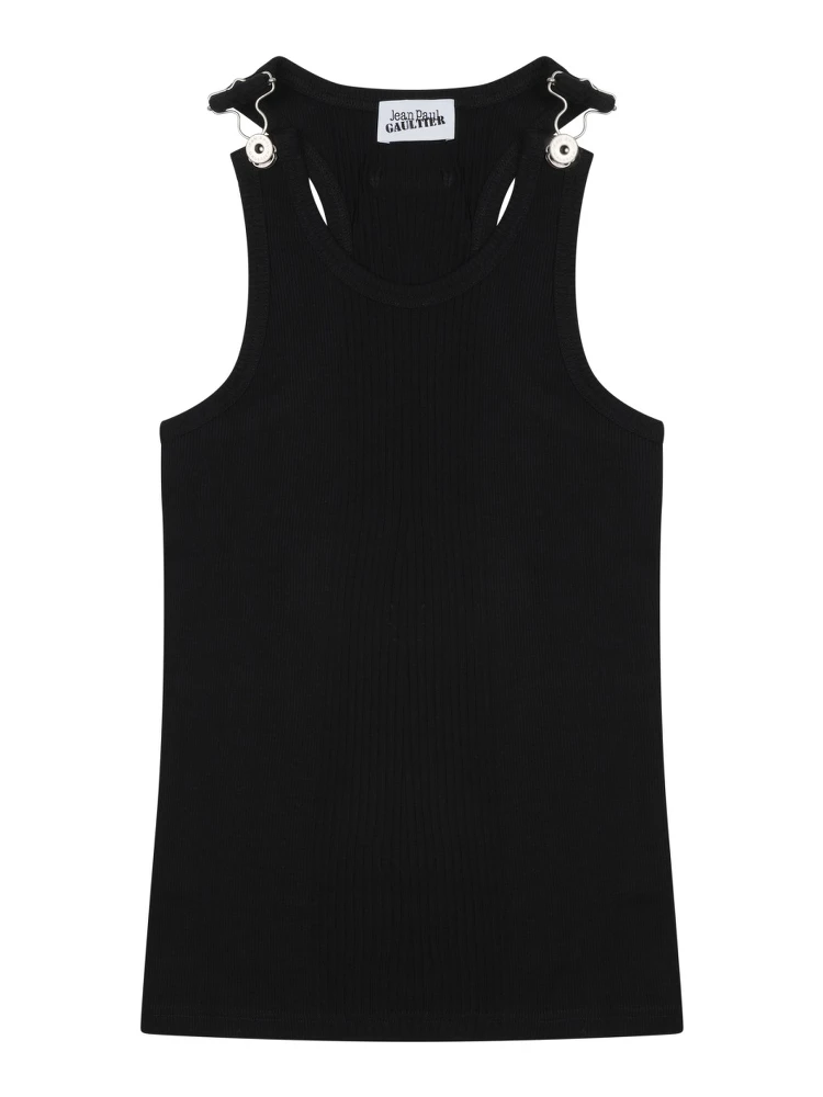 TOP SMANICATO CON GANCI