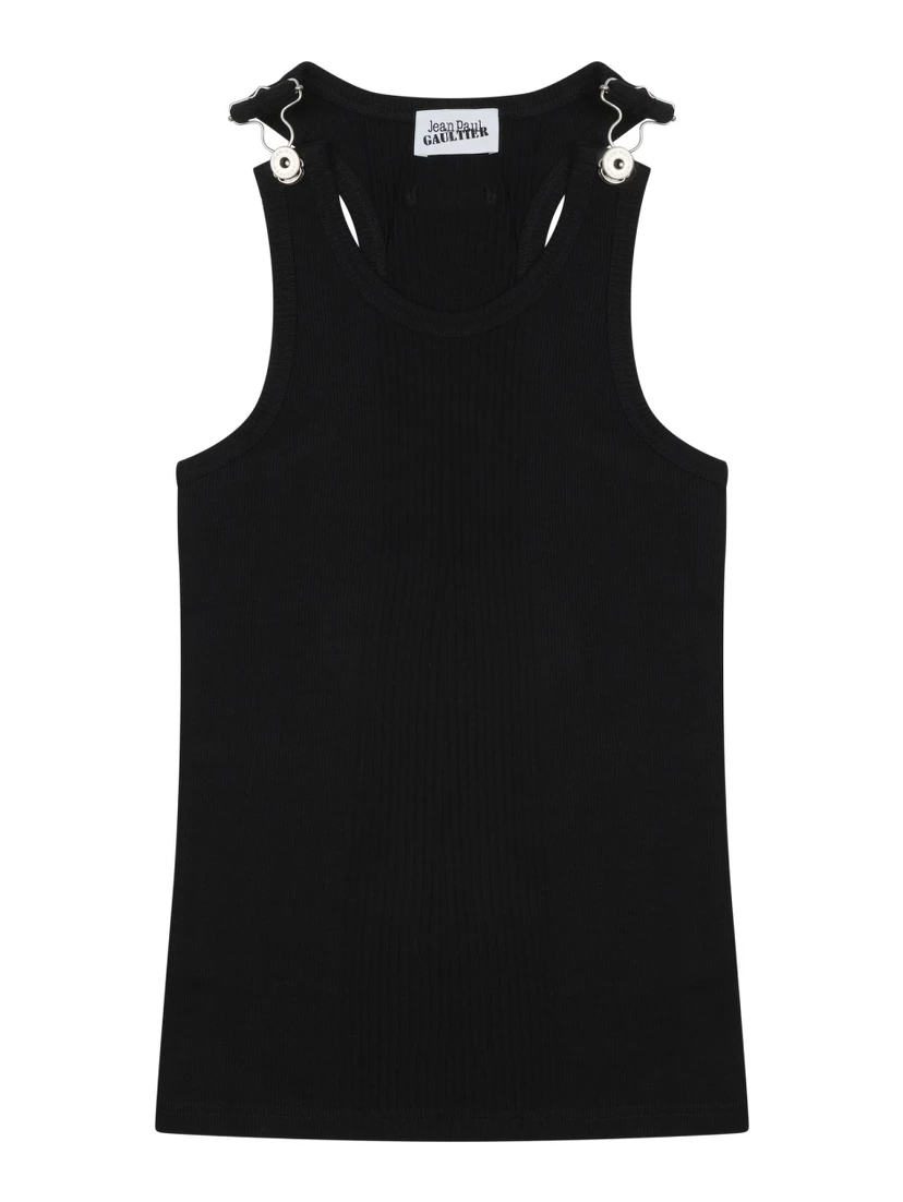 TOP SMANICATO CON GANCI