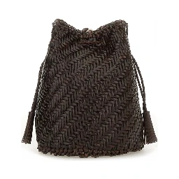 BORSA "POMPOM DOUBLE JUMP TAN"