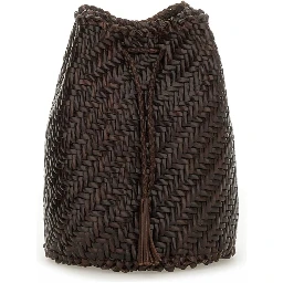 BORSA "POMPOM DOUBLE JUMP TAN"