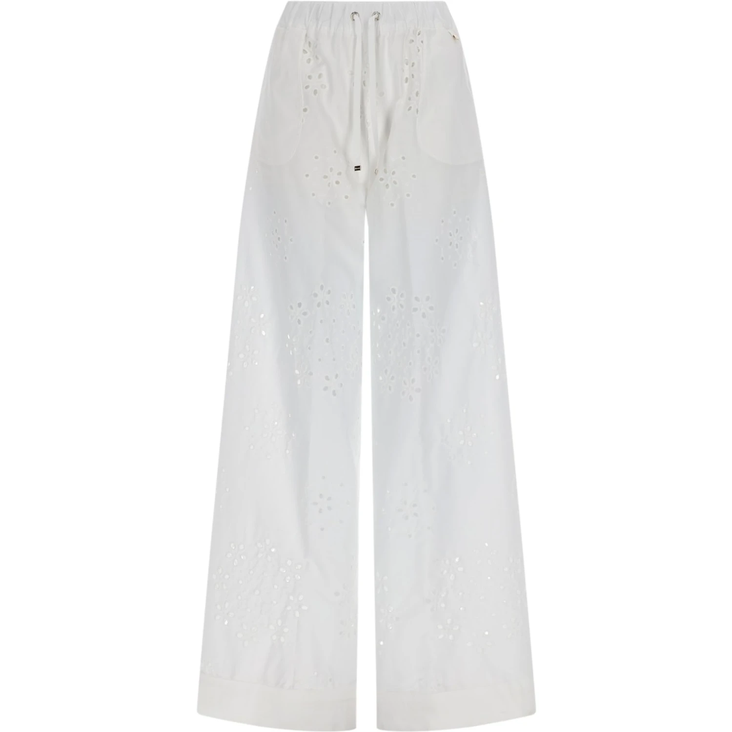 PANTALONE TRAFORATO CON RICAMO SANGALLO