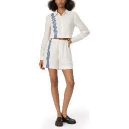 LINEN SHIRT WITH LOGO