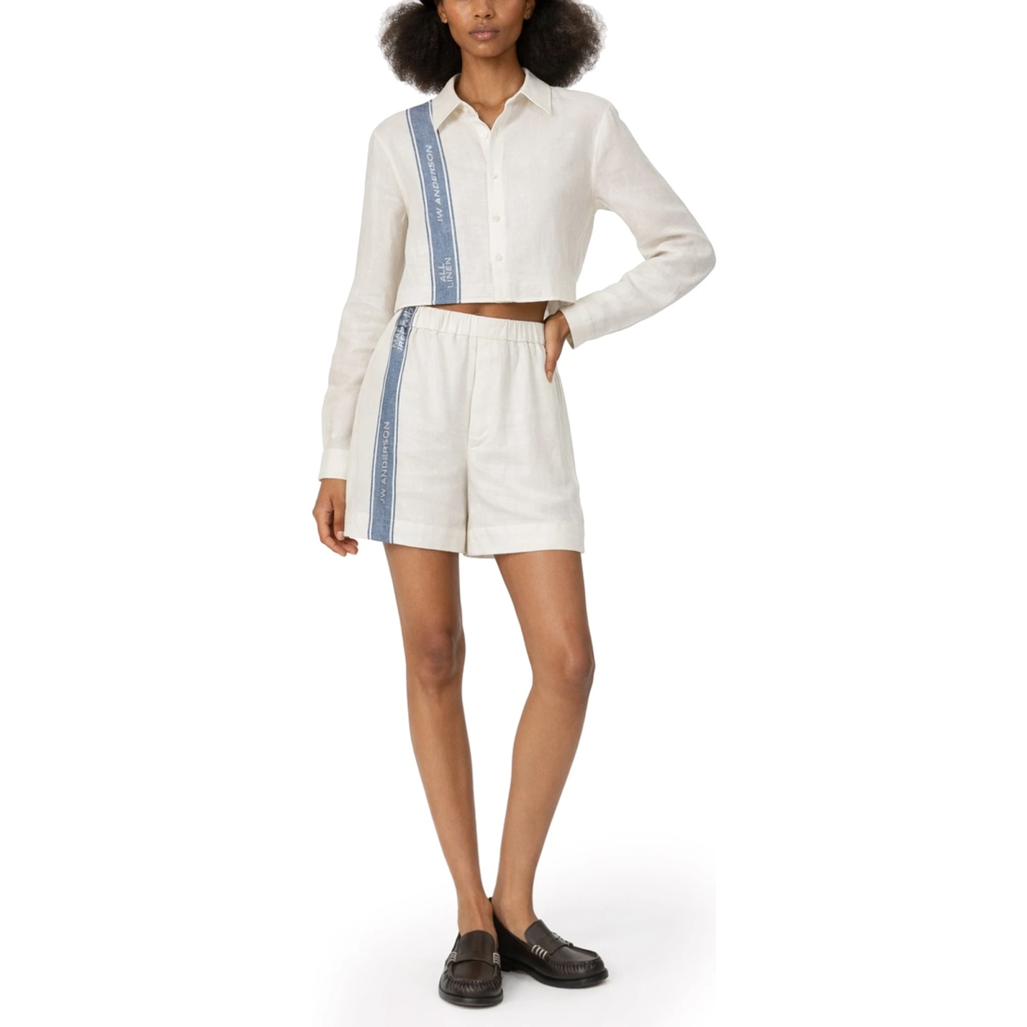 LINEN SHIRT WITH LOGO