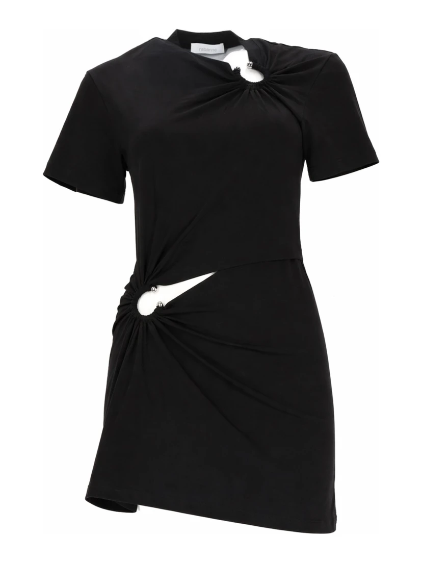 MINI ABITO CON DETTAGLI PIERCING