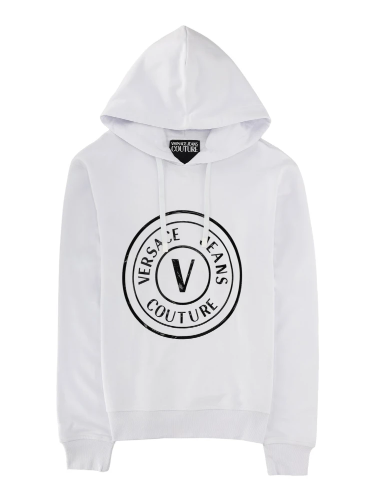 FELPA CON LOGO E CAPPUCCIO