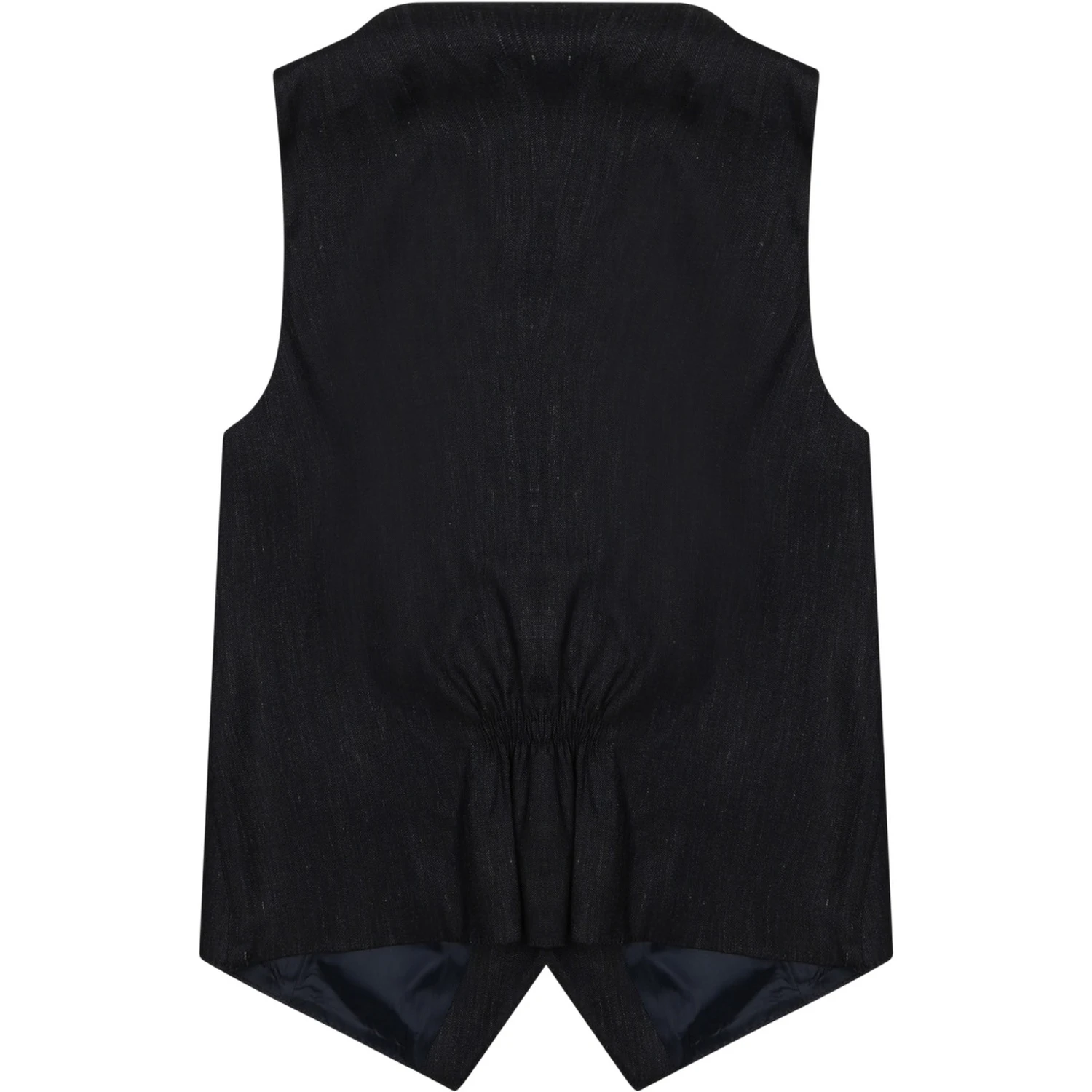 GILET IN LINO CON BOTTONI