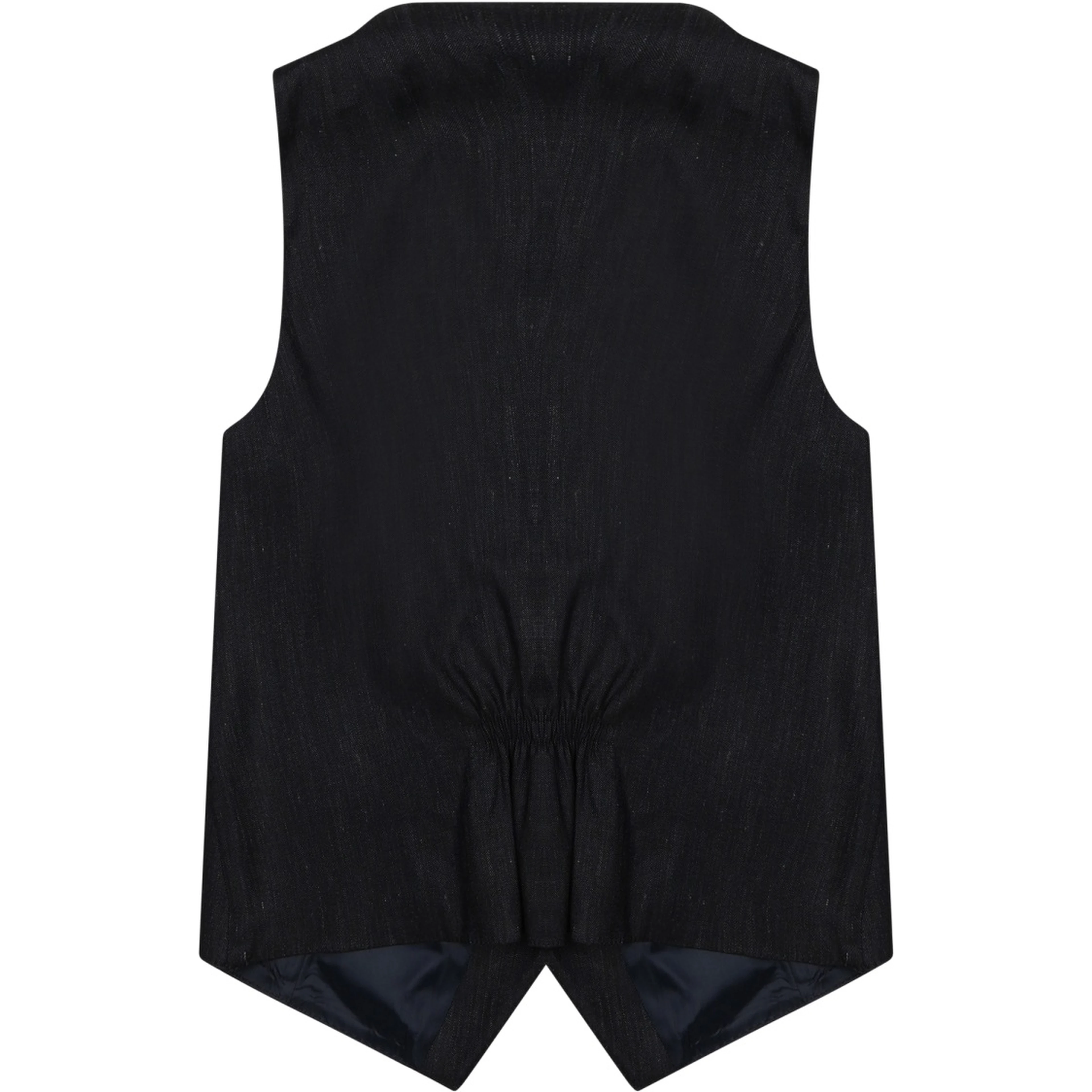 GILET IN LINO CON BOTTONI