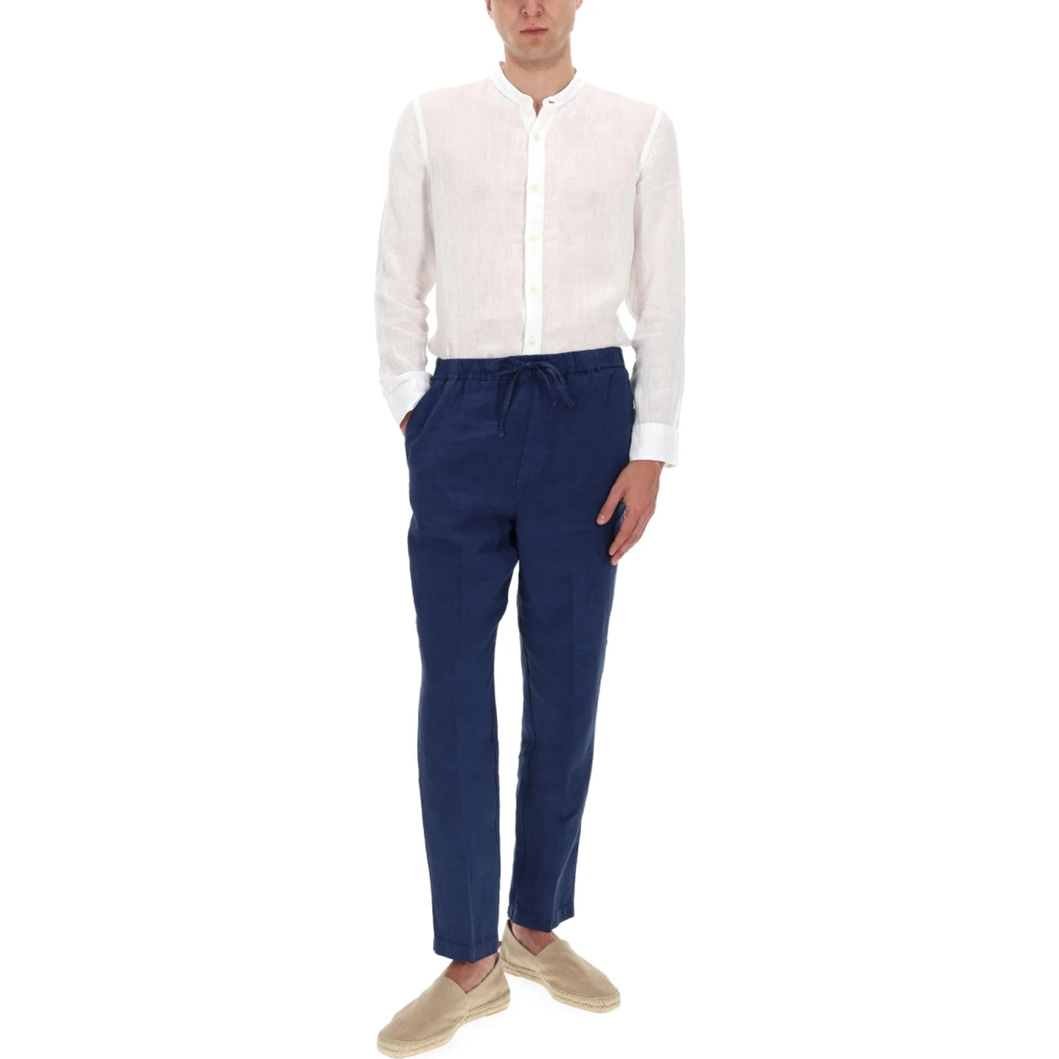 PANTALONE IN LINO CON COULISSE