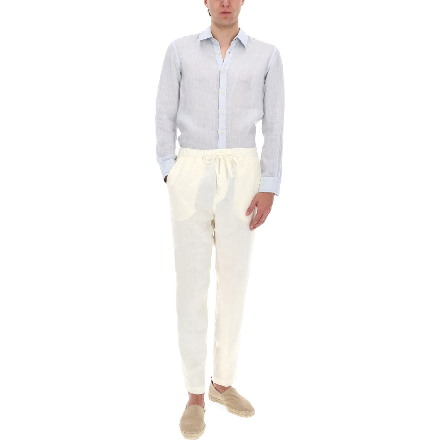PANTALONE IN LINO CON COULISSE