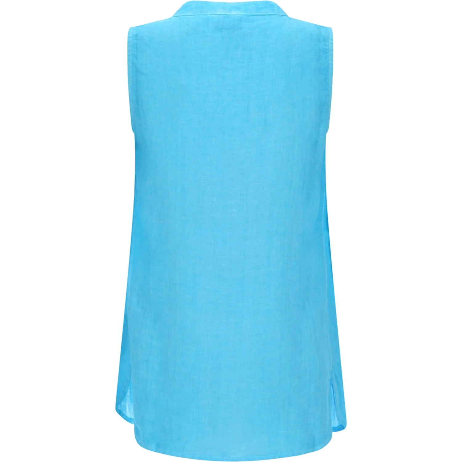 TOP SMANICATO A CAMICIA