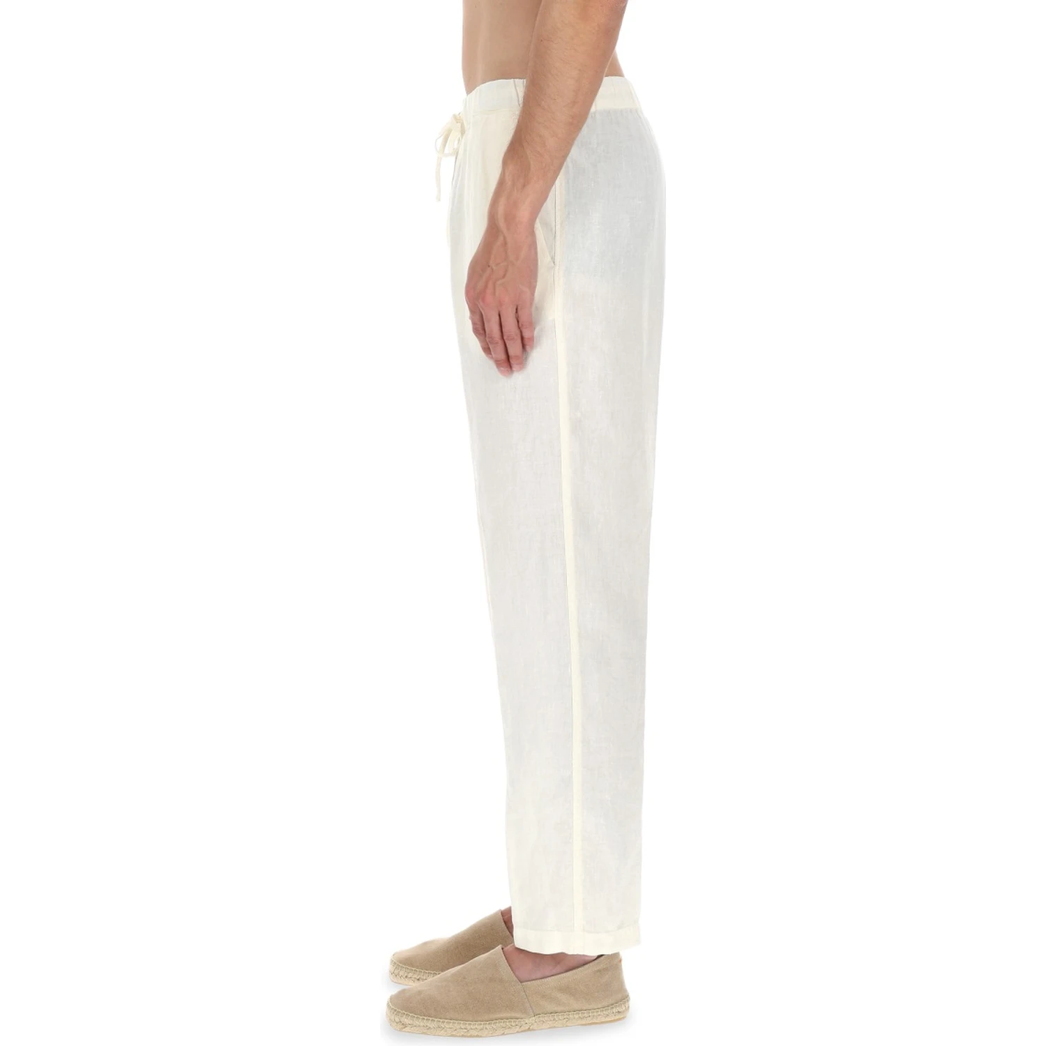 PANTALONE IN LINO CON COULISSE