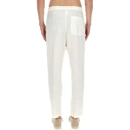 PANTALONE IN LINO CON COULISSE