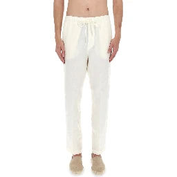 PANTALONE IN LINO CON COULISSE
