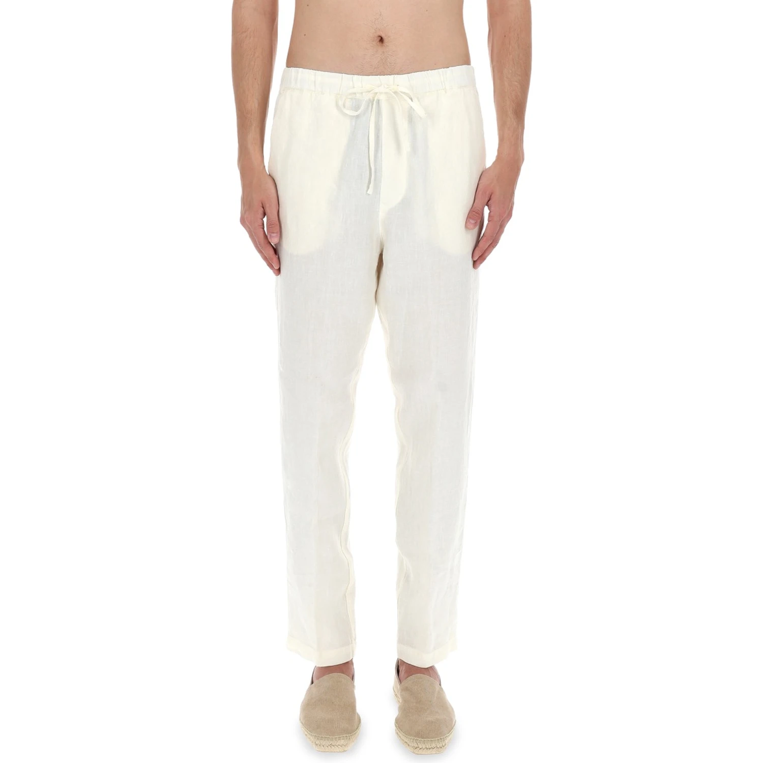 PANTALONE IN LINO CON COULISSE