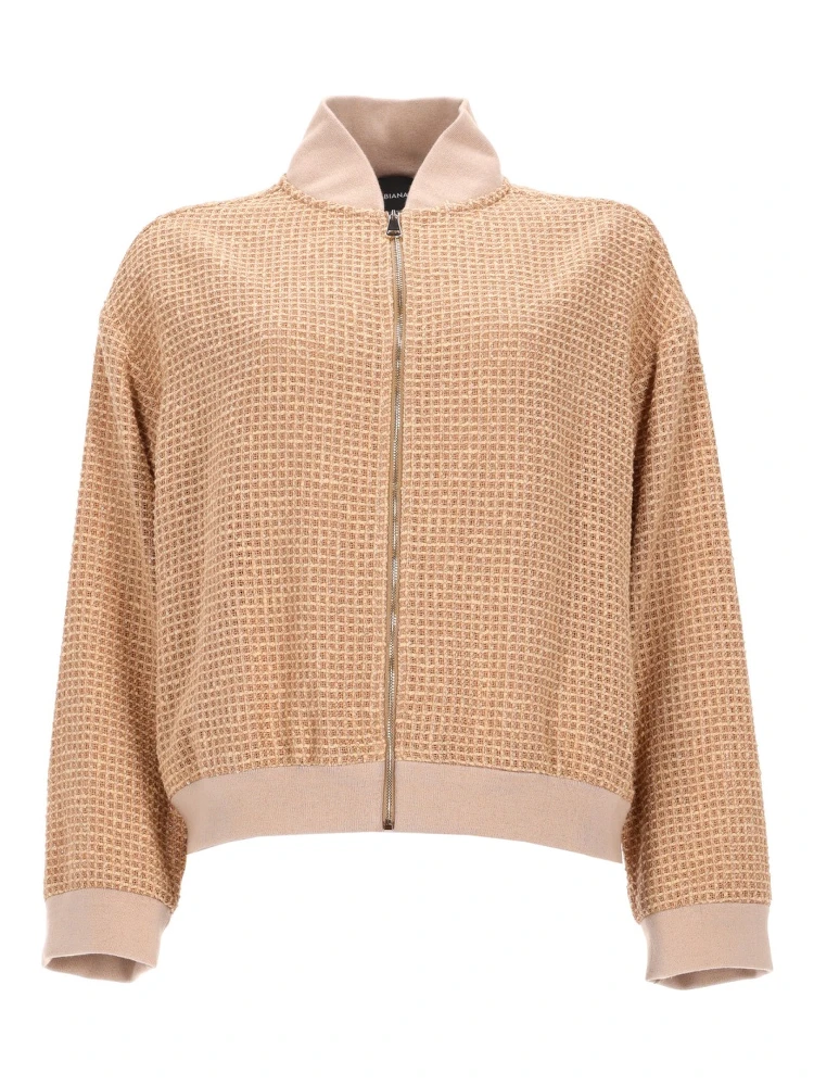 GIACCA BOMBER CON DETTAGLIO PAILLETTES