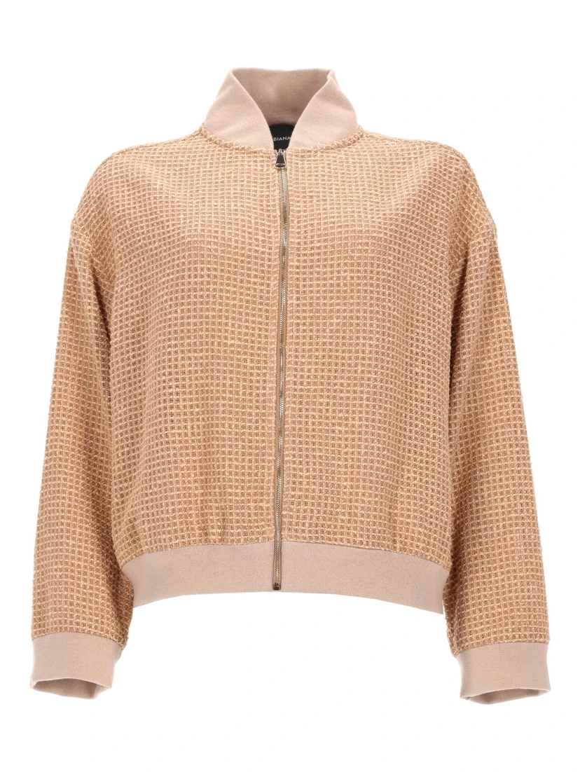 GIACCA BOMBER CON DETTAGLIO PAILLETTES