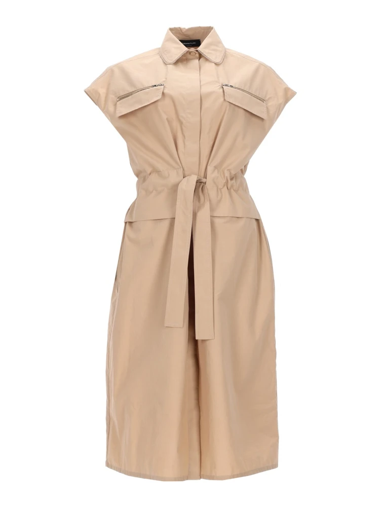 ABITO SMANICATO CON CINTURA