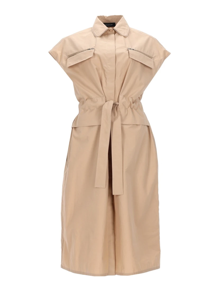 ABITO SMANICATO CON CINTURA