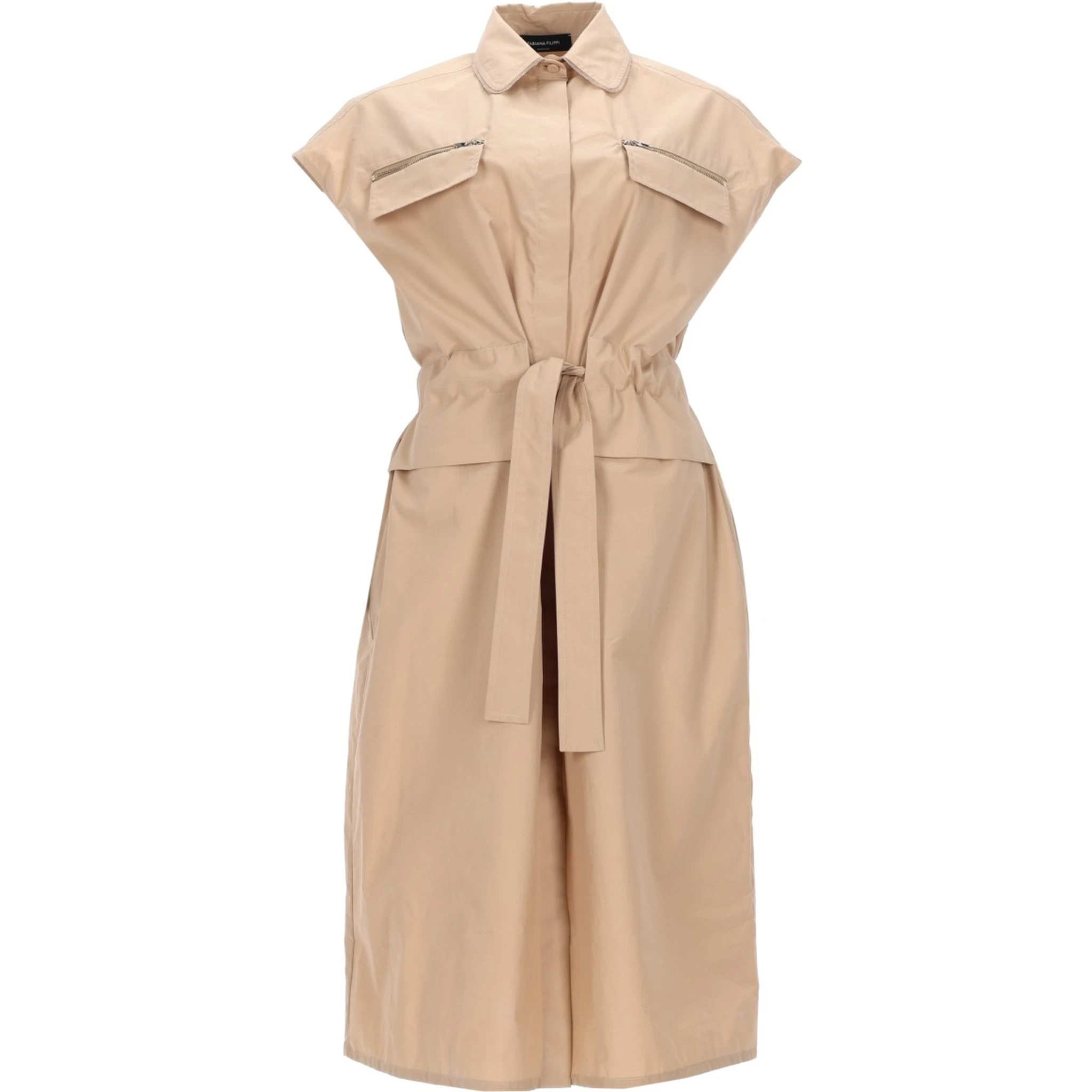 ABITO SMANICATO CON CINTURA