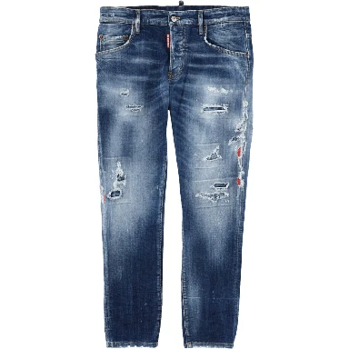 JEANS "SKATER" EFFETTO "DESTROY"