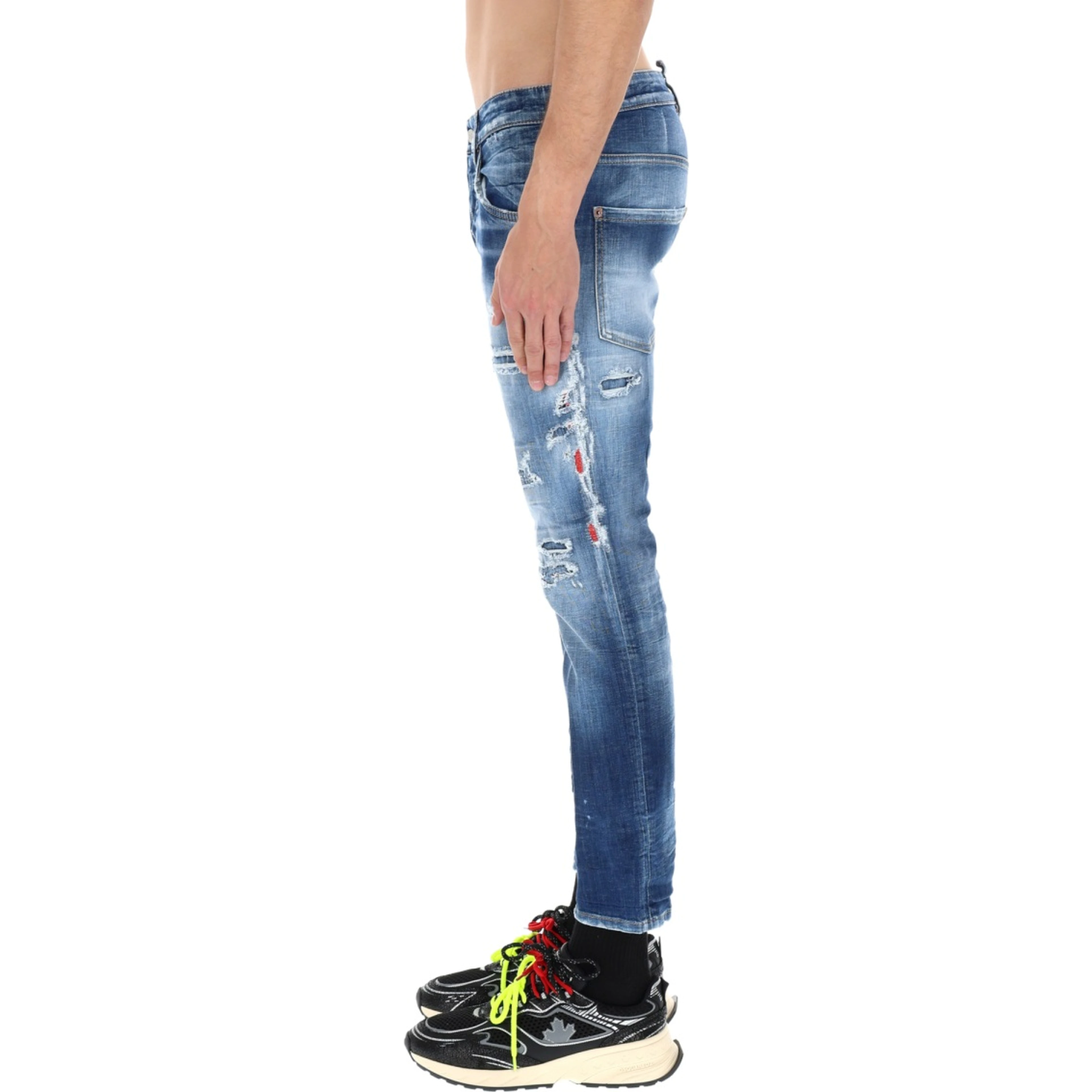 JEANS "SKATER" EFFETTO "DESTROY"