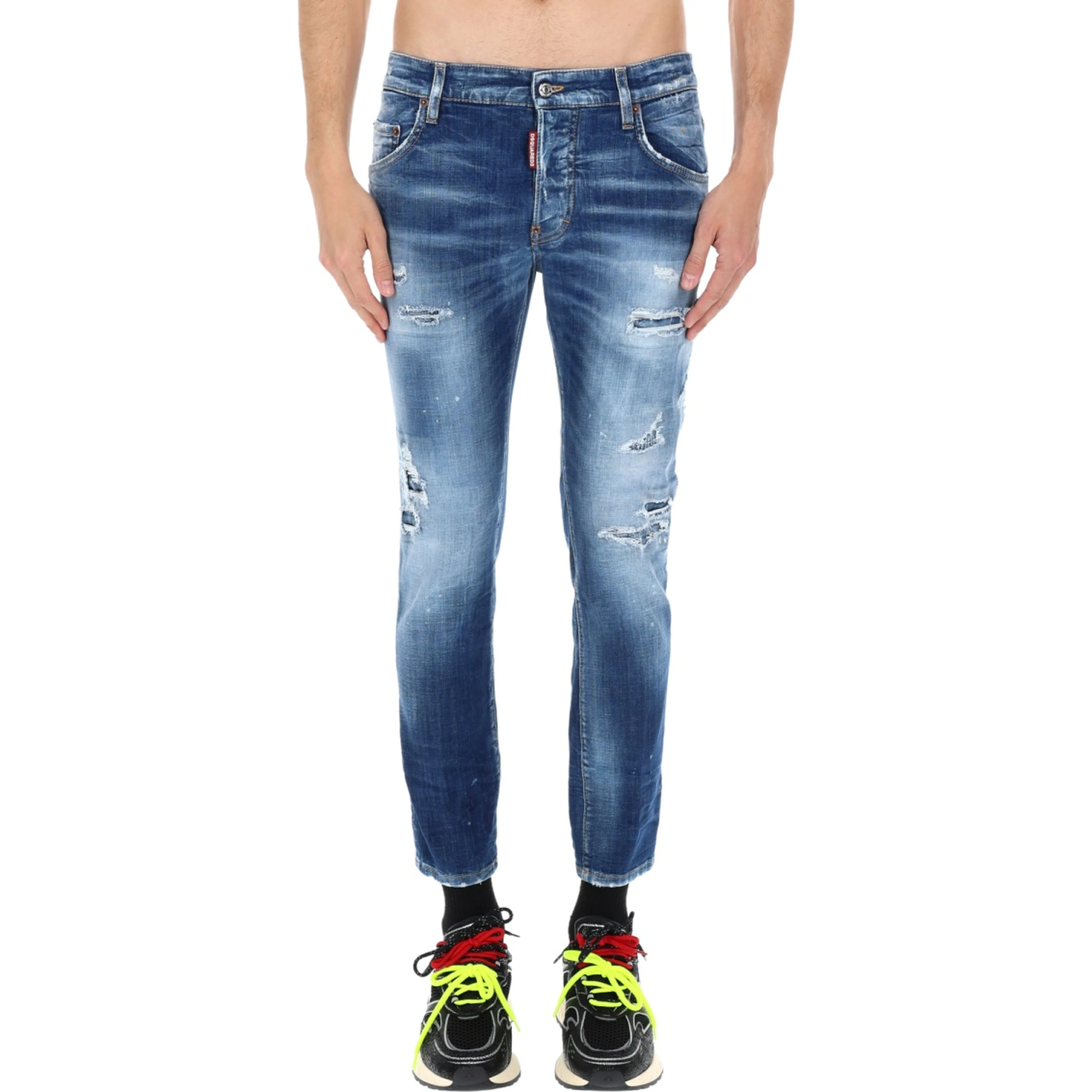 JEANS "SKATER" EFFETTO "DESTROY"