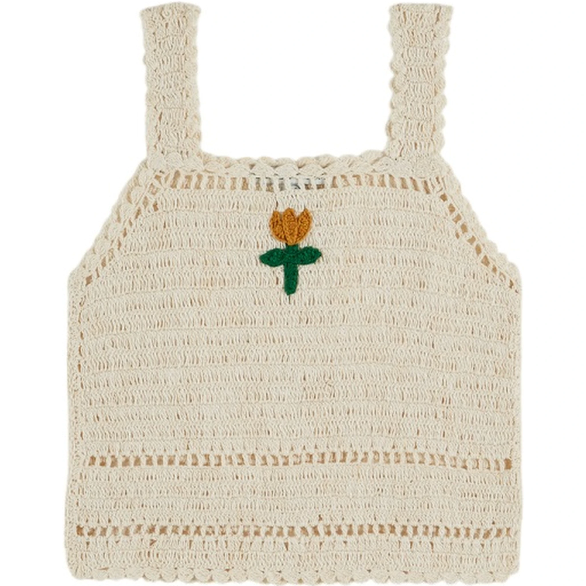 TOP CROCHET CON TULIPANO