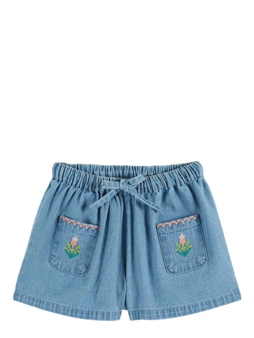 BERMUDA DENIM BRODE ROSE