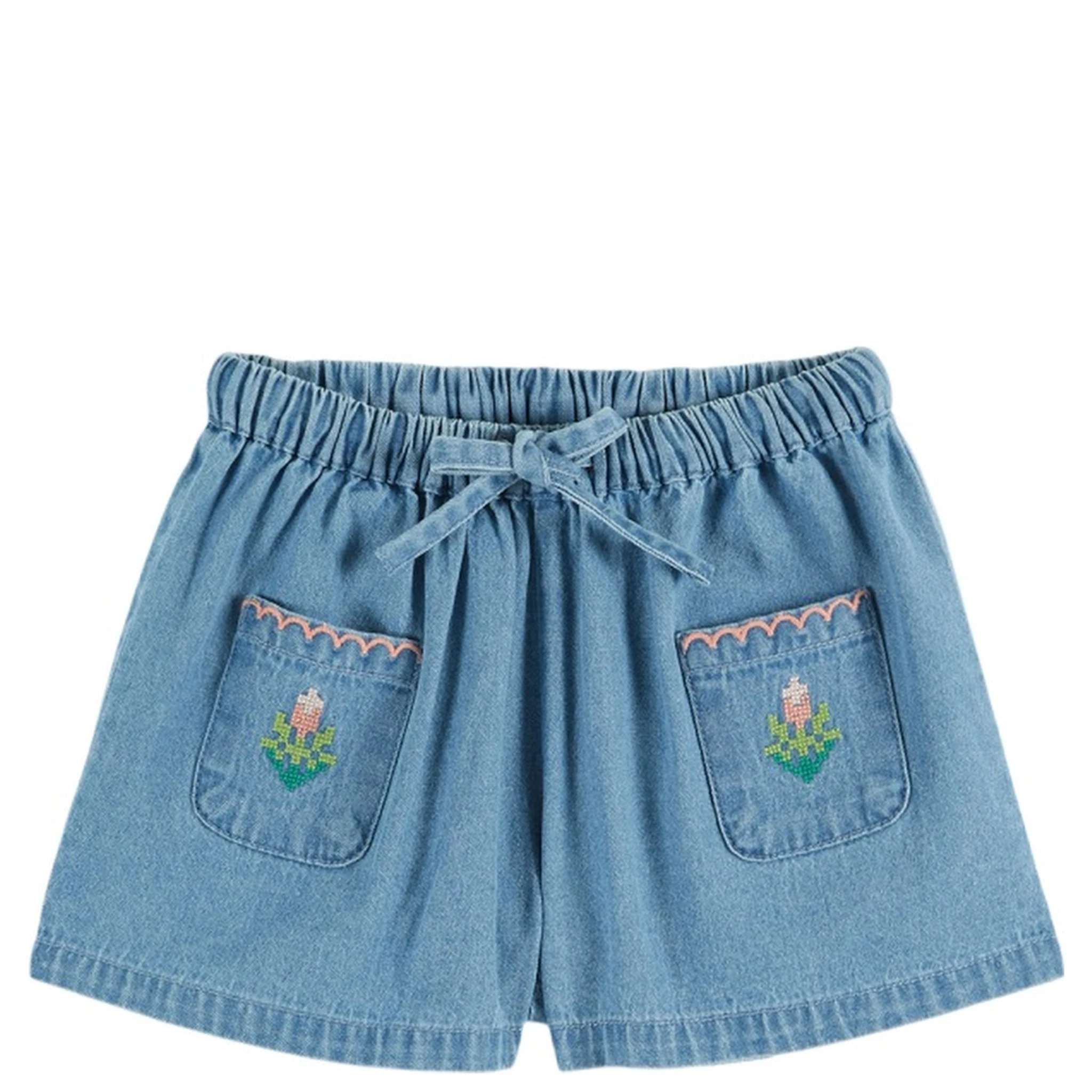 BERMUDA DENIM BRODE ROSE