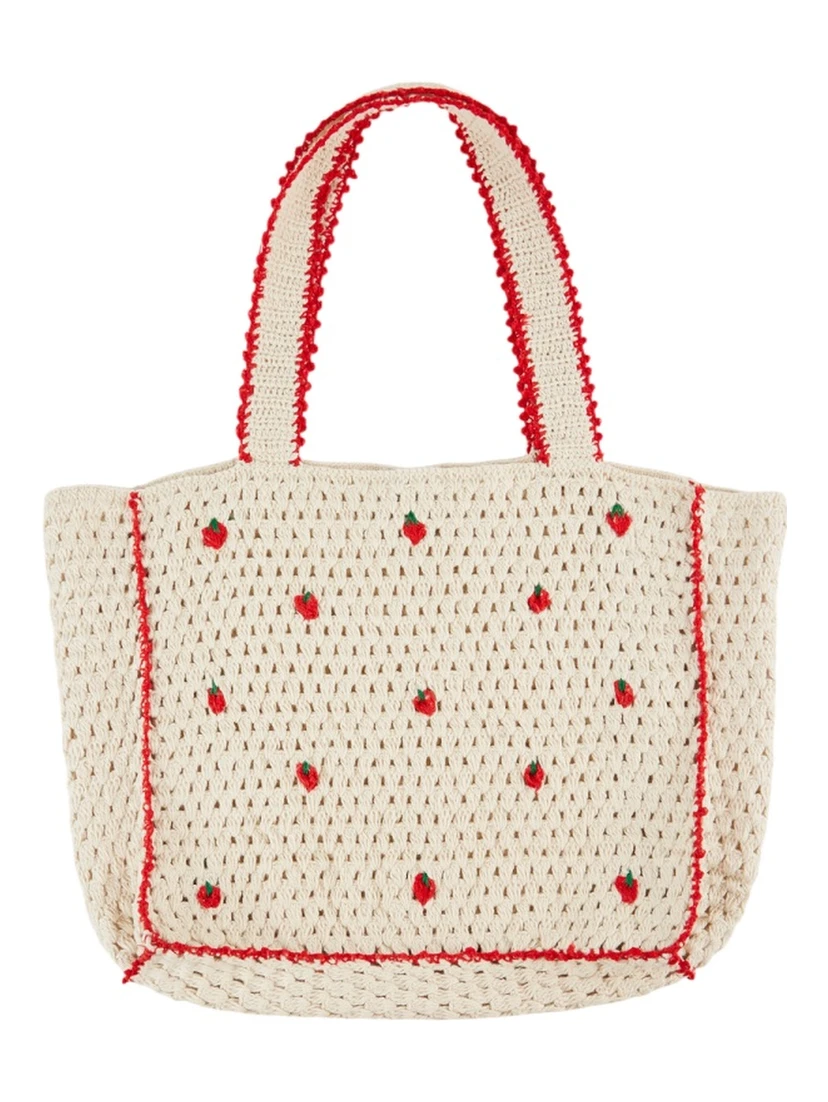 TOTE BAG CROCHET FLEURS