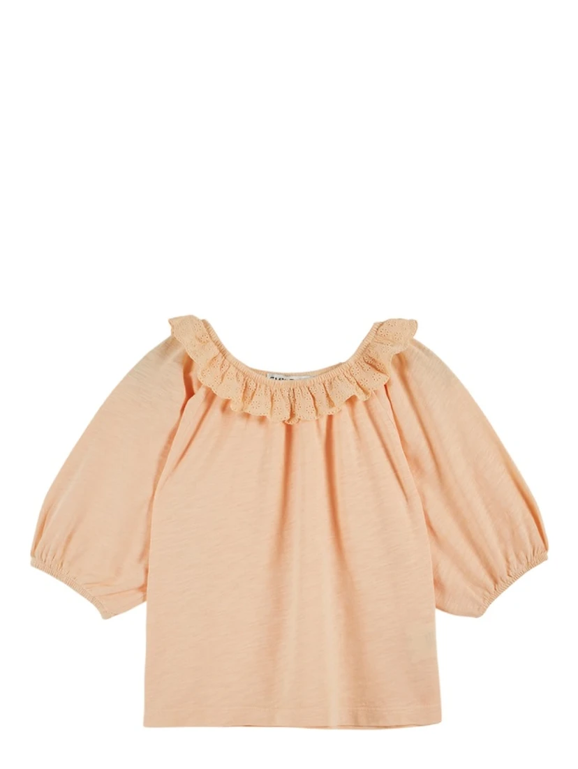 T-SHIRT JERSEY FLAMME BRODE