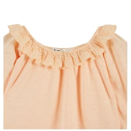 T-SHIRT JERSEY FLAMME BRODE