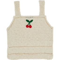 TOP CROCHET CON CILIEGIE
