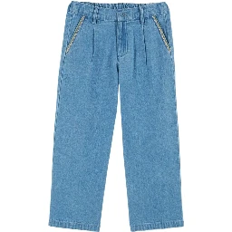 PANTALONI DENIM CON CILIEGIE