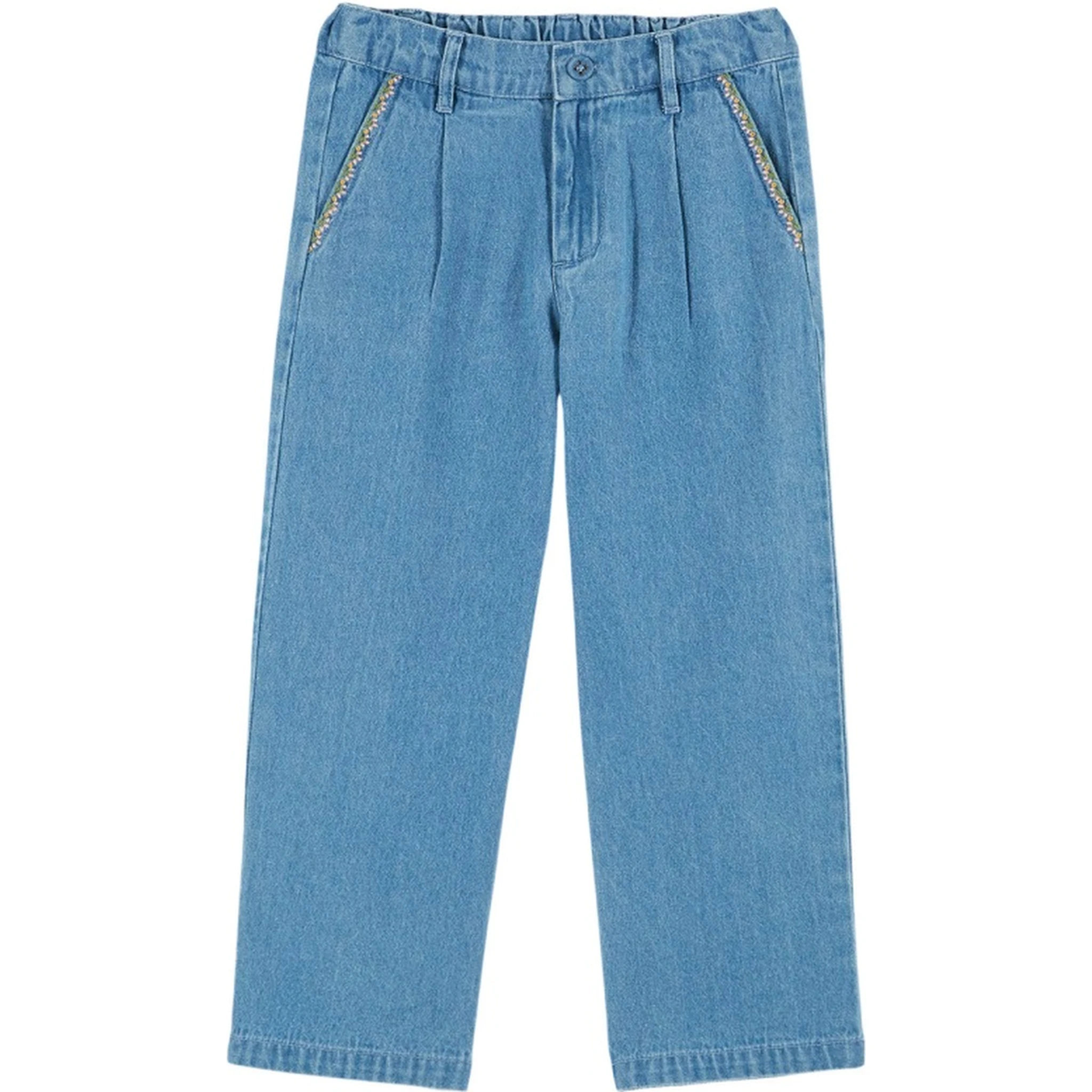 PANTALONI DENIM CON CILIEGIE
