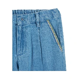 PANTALONI DENIM CON CILIEGIE
