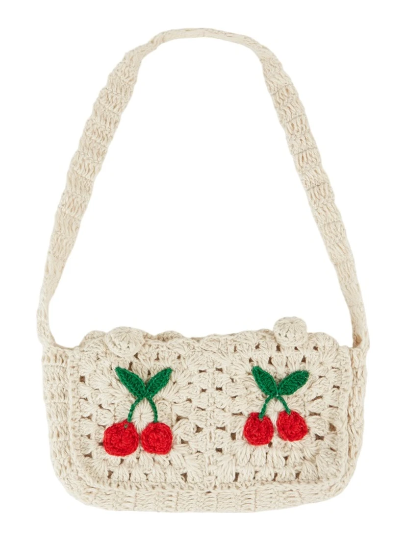 BORSA CROCHET CON CILIEGIE