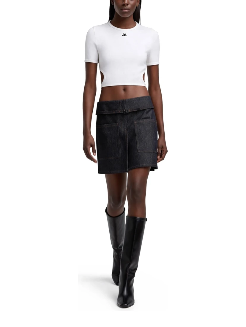 T-SHIRT "CUT OUT" CON LOGO