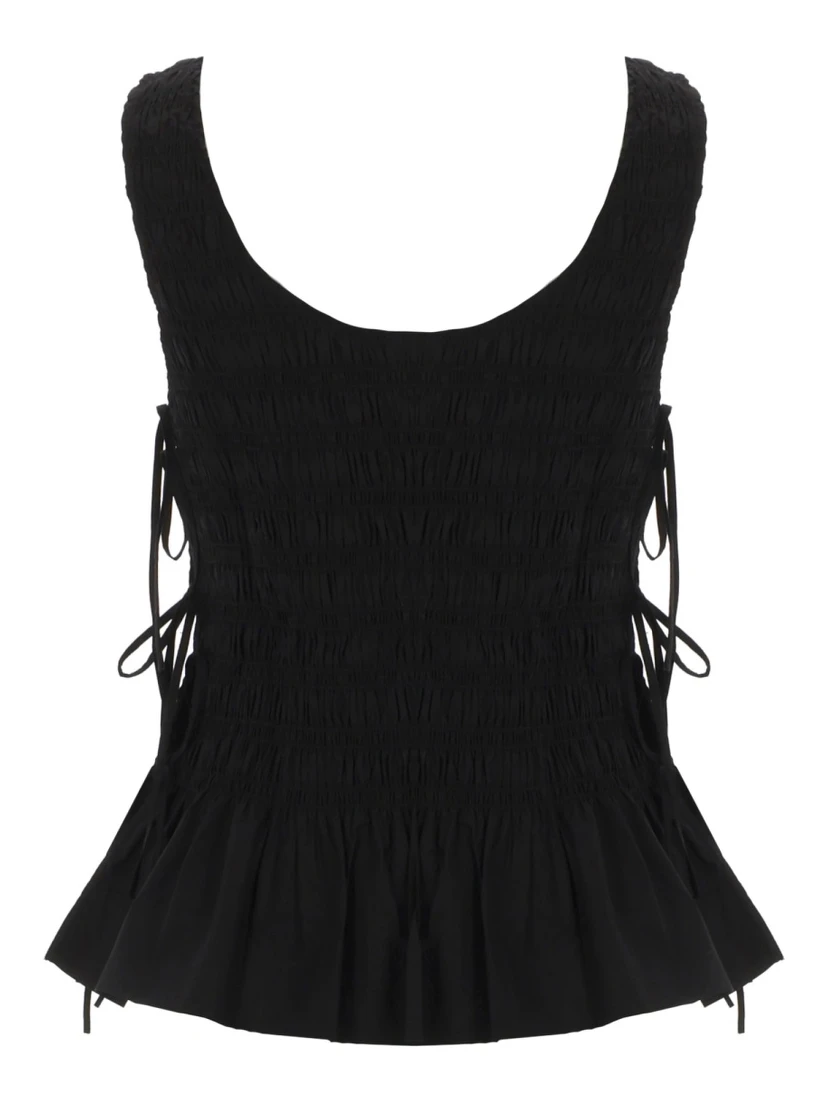 TOP "SMOCK" CON LACCI