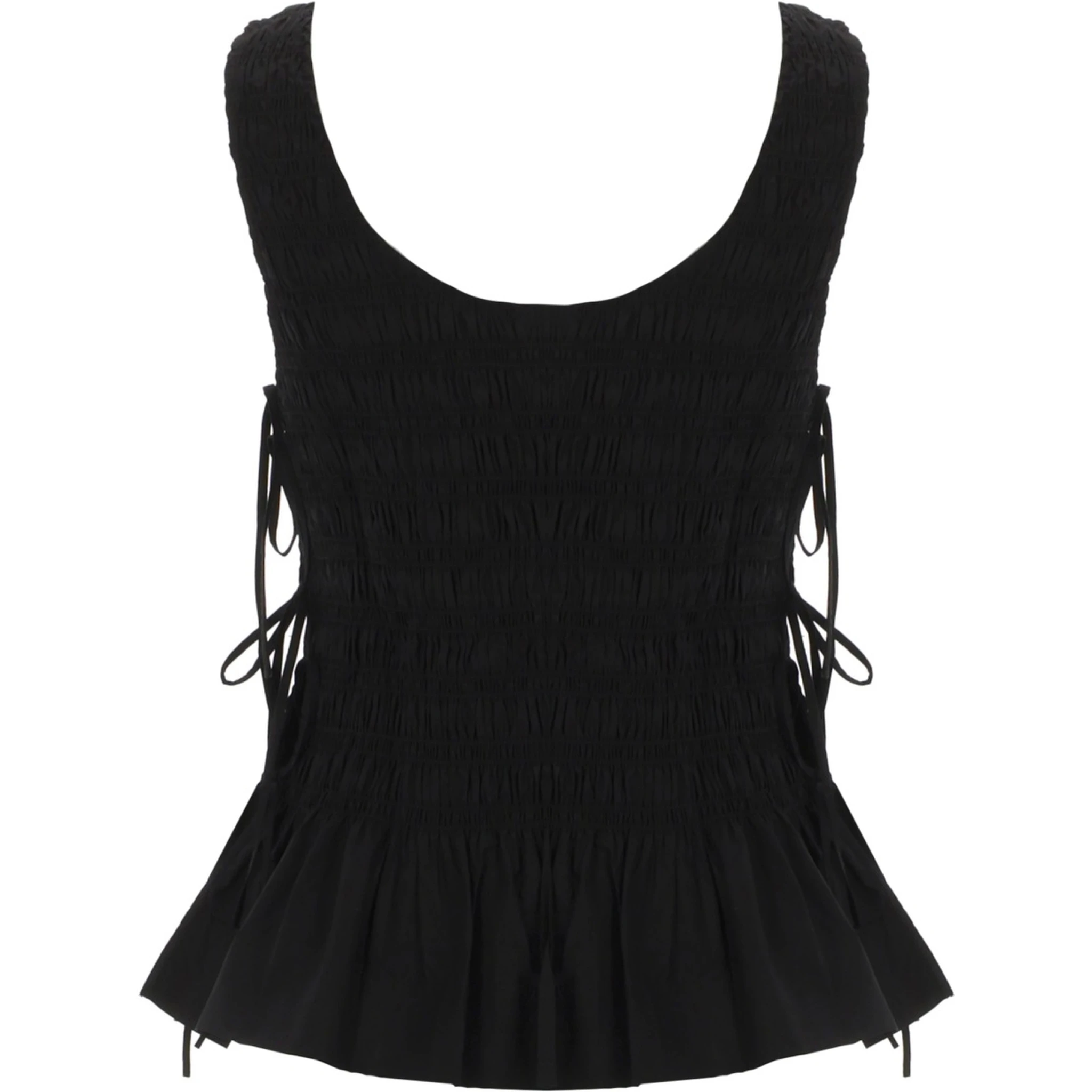 TOP "SMOCK" CON LACCI